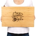 thumbnail image 3 of Koyal Wholesale Valentine's Day Laser Engraved Large Bamboo Wood Cutting Board, I'm So Thankful For You, 1-Pack, 3 of 5