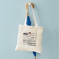 thumbnail image 4 of CafePress - Mental Health Nurse Black Red Heart Tote Bag - Unisex Canvas Tote Bag, Beige, 1-Piece, 4 of 6