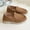 Brown, variant on Kids Loafers Slip-On Brown | Unisex Casual School Shoes for Kids & Big Kids | Easy On Moccasin PU Comfort Shoes,Size 34