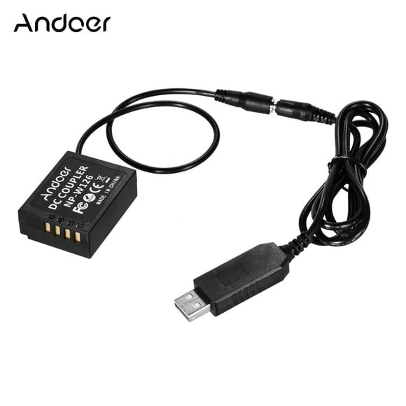 Adapter,5v Usb To Usb To Np-w126 Usb Coupler 5v / / Dc Coupler Adapter Np-w126 Usb Coupler Compatible With Battery Dc Coupler Qisuo Eryue / X-t10 / Adapter Coupler Compatible / X-e2 / Buzhi