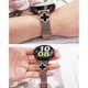 thumbnail image 5 of For Withings Steel Milanese Band Stainless Steel Watch Strap Clover Decor, Size: S - Black Black She, 5 of 5
