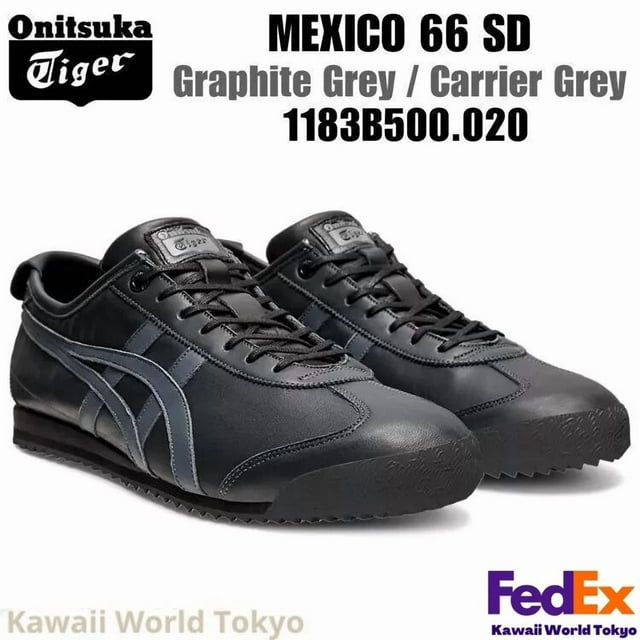 Onitsuka Tiger MEXICO 66 SD GRAPHITE GREY/GREY 1183B500 020 UNISEX NEW Japan F/S
