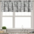 thumbnail image 3 of Ambesonne Paris Valance & Curtain, Seine River Notre Dame, 55"x36", Grey Black White, 3 of 6