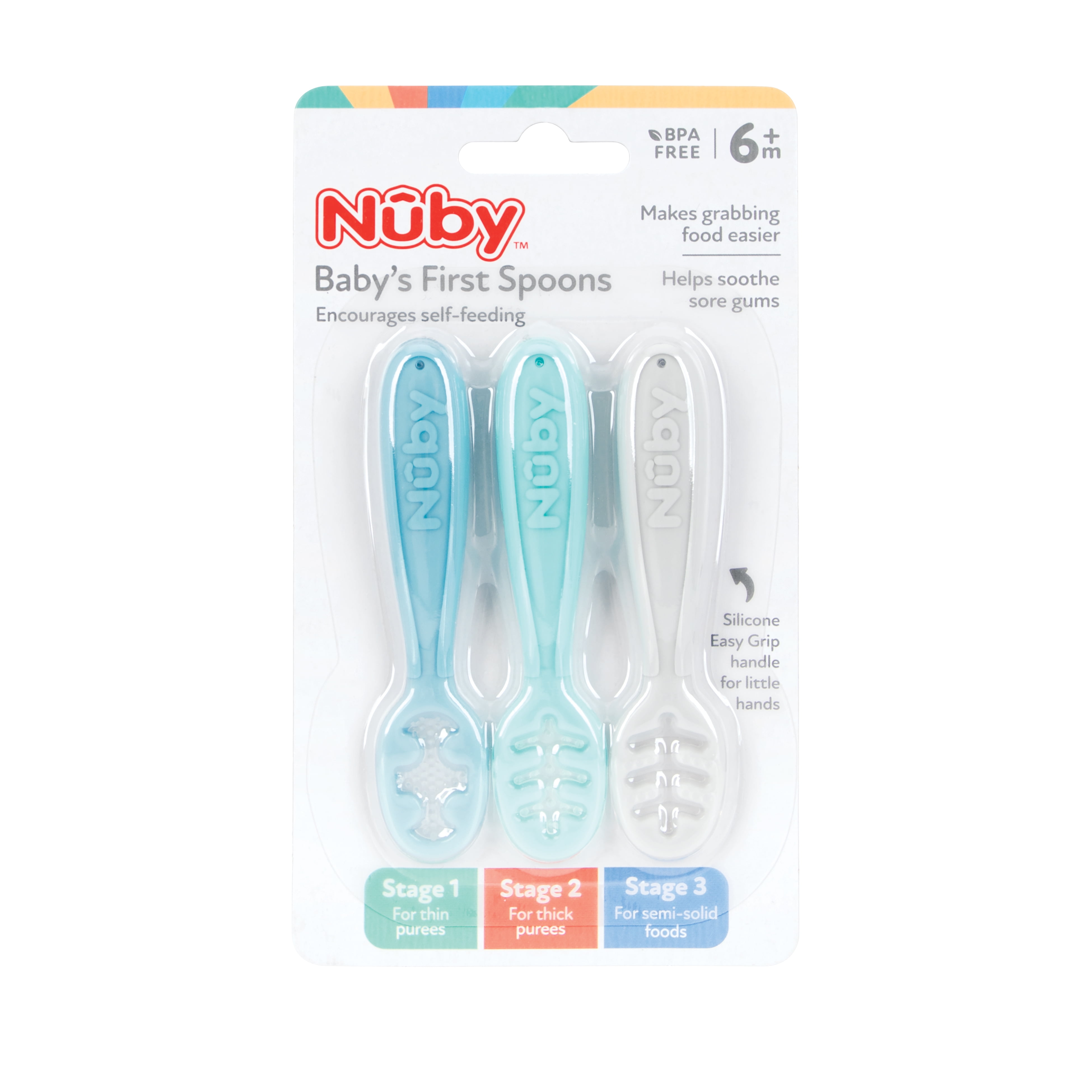 Nuby Soft Silicone Spoon For Baby's First Foods - Shop Dishes
