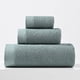 thumbnail image 5 of Juego de toallas de baño premium de 3 piezas, de algodón súper suave, absorbente y de secado rápido. Para el baño de invitados. Una experiencia de spa de lujo en casa. Aestivo | Verde |, 5 of 7