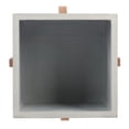 thumbnail image 7 of SAFAVIEH Anston Modern Glam Square Patio Planter with Stand, Natural/Light Grey, 7 of 7