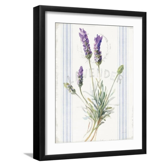Art.com Floursack Lavender III Art Print by Danhui Nai, Black Frame Wall Art, 17" x 21"