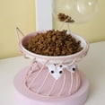 thumbnail image 2 of Bol pour Chat Surélevé en Céramique : Bol Rond pour Chiot, Bol d'Alimentation pour Chaton avec Support, 2 of 10