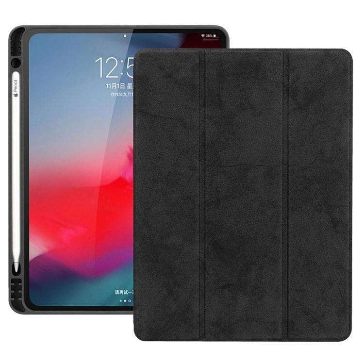 AMZER Suede Flip Folio Cover With Pen Slot, Auto Wake/Sleep iPad Pro 12.9 inch 2018 - Black - Walmart.com