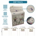 thumbnail image 6 of Table Runner - 48 Inch Long, Farmhouse Spring Kitchen Dining Table Runner Dresser Scarves, Retro Bicycles Flowers Vines Butterfly Farmhouse Decor for Coffee Tables Wedding Party Banquet, 6 of 8