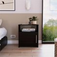 thumbnail image 2 of Atlin Designs Table de Chevet Moderne en Bois Noir Wenge, 2 of 12