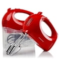 thumbnail image 1 of Batidora de mano OVENTE HM151R 150W 5 velocidades con accesorios roja, 1 of 9