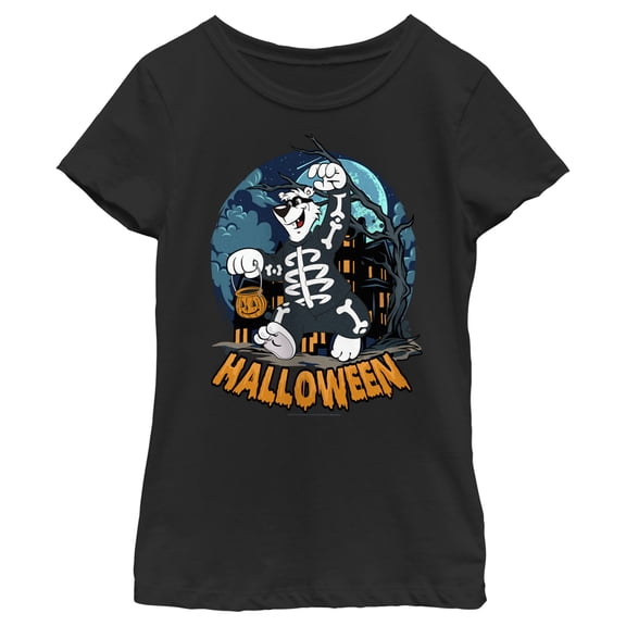 Girl's ICEE Bear Halloween Scare Graphic Tee Black X Large