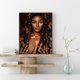 thumbnail image 4 of Cuadros Decorativos Kits de pintura de diamantes 5D DIY Belleza africana Taladro cuadrado completo Decoración de pared Sywqhk Nuevos Originales, 4 of 9