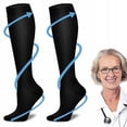 thumbnail image 3 of Calcetines de compresión para pantorrilla Calcetines de compresión elásticos degradados Calcetines de compresión de nivel 2 Calcetines deportivos que dan forma a la pantorrilla, 3 of 5