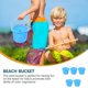 thumbnail image 3 of 5Pcs Kids Beach Sand Playing Toys Kids Seaside Sand Bucket Toy Beach Toys, 3 of 3