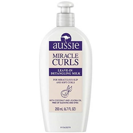 Aussie Leave-In Detangling Milk Miracle Curls 6.7 oz (Pack of 3)