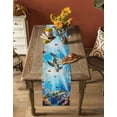 thumbnail image 5 of Boanket Turtle Table Runner - 36 Inch Long, Kitchen Dining Table Runner Dresser Scarves, Ocean Fish Coral Underwater World Cartoon Farmhouse Decor for Coffee Tables Wedding Party Banquet, 5 of 8