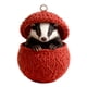 thumbnail image 2 of Adornos navideños, regalos navideños, bolas de punto navideñas, adornos acrílicos, lindos amigos del bosque con patrones Fair-Isle, linda serie de colgantes con animales, 2 of 6