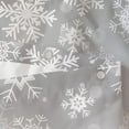 thumbnail image 6 of Grey Christmas Shower Curtain, Winter White Gray Silver Snowflake Fabric Shower Curtains Set for Bathroom Sparkly Xmas Snow Decoration with Hooks 72 X 72 inch Bath Decor, 6 of 6