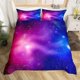 thumbnail image 1 of Funda nórdica púrpura Galaxy juego de cama tema del espacio exterior funda de edredón para, 1 of 7