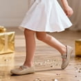 thumbnail image 3 of Zapatos de Bailarina para Niñas DREAM PAIRS Talla 6 Dorado con Brillo, 3 of 6