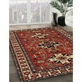 thumbnail image 2 of Ahgly Company Indoor Square Traditional Cranberry Red Persian Area Rugs, 3' Square, 2 of 6