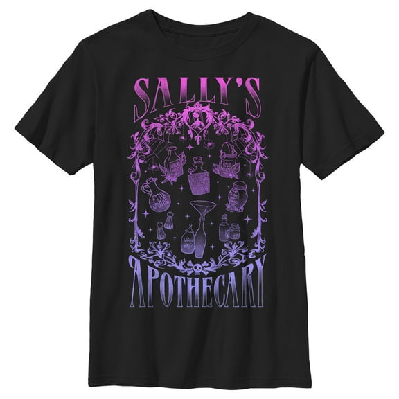 Boy's The Nightmare Before Christmas Sally's Apothecary Graphic Tee Black Medium