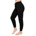 thumbnail image 4 of Maean Womens Pants Elastic Waist Drawstring Cropped Joggers with Pockets Loose Casual Running Pant, 4 of 7