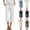 16# White, variant on 2026 Summer Wide Leg Capri Pants for Women Drawstring Elastic Waist Casual Cropped Trousers with Pockets Dark Blue XXL