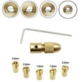 thumbnail image 4 of 7 Pcs 3.17mm Brass Collet Mini Drill Chucks Adapter for Motor Shaft, 4 of 7