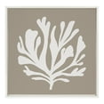 thumbnail image 3 of Kate and Laurel Sylvie Sophisticated Neutral Coral Tan Framed Canvas Wall Art by The Creative Bunch Studio, 22x22 White, Natural Muted Botanical Ocean Art for Wall Decor, 3 of 7