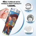 thumbnail image 4 of Taza de hielo Toy Story de 40 oz con asa, taza aislada duradera que mantiene las bebidas calientes o frías, para deportes al aire libre, fitness, gran capacidad, talla única., 4 of 8