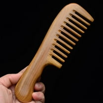 YOLAI Hair Comb Wooden Wide Tooth Comb for Curly Hair Detangling Sandalwood Comb