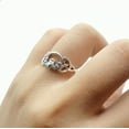 thumbnail image 3 of Irish Claddagh Celtic Knot Heart 925 Sterling Silver Plain Ring Size 4, 3 of 4