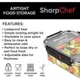 thumbnail image 2 of SharpChef Airtight Food Storage Container with Easy locking lids, Date Indicator, Leakproof, Kitchen Pantry Organization and Storage, BPA-Free, 2 of 5