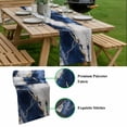 thumbnail image 5 of Marble Navy Blue Table Runner - 120 Inch Long, Kitchen Dining Table Runner Dresser Scarves, Abstract Gold White Brick Stone Motif Farmhouse Decor for Coffee Tables Wedding Party Banquet, 5 of 8