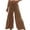 Khaki, variant on Sngxgn Women Casual Solid Drawstring Elastic Waist Long Straight Pants(AG,L)