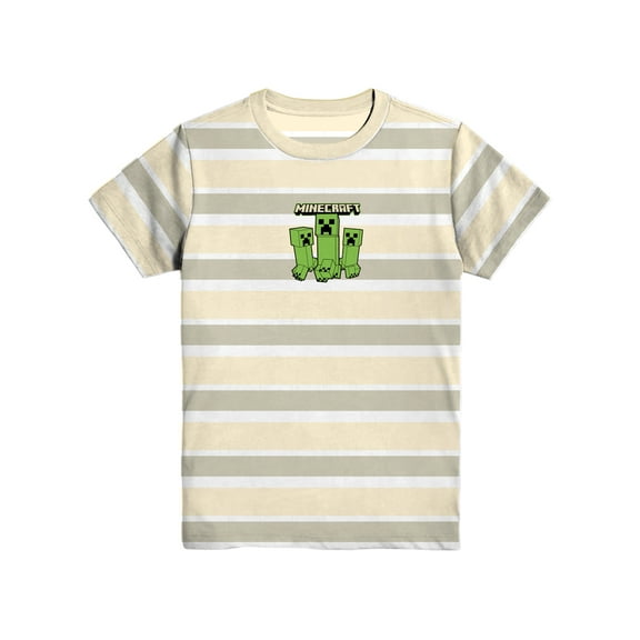 Sonic Classic, Boys Graphic Crew Neck Short Sleeve Embroidered Striped Tee, Sizes 4-18