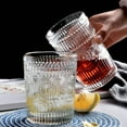 thumbnail image 4 of HLONK Romantic Embossed Water Glass Premium Glass Set For Refreshments  Soda & Beverages  Perfect For Dinner Parties  Bars & Restaurants, 4 of 4