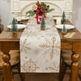 thumbnail image 4 of White Snowflake Christmas Table Runner, 13'''' x 72'''', Polyester, 4 of 6