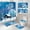 Blue, variant on Suncoda Bathroom Rugs, Soft Memory Foam Bath Mat - Non Slip Absorbent Thick Bath Matt, Rubber Back Shower Rug, Toilet Mats Bath, Mats for Bathroom Floor Toilet, Door Mat Washable