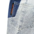 thumbnail image 3 of KIDSCOOL SPACE Toddler Little Kids Ripped Holes Elastic Waist Band Denim Jeans Pants, 3 of 5