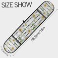 thumbnail image 3 of Dailycode Double Sided Oven Mitt with Loop Heat Resistant Kitchen Long Potholders 7" x 35" Daisy Flower on Black White Stripes, 3 of 6