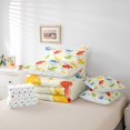 thumbnail image 6 of Homewish Cartoon Dinosaur 7-Piece Twin Bedding,Cute Animal Bedding Comforter Set,Cream,Polkadot Reversible, 6 of 8