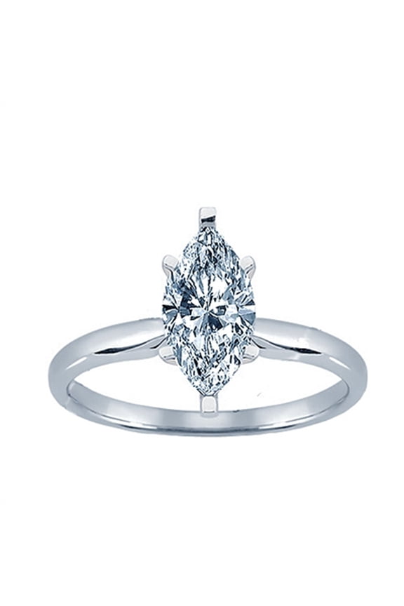 1.87 CT Dazzling Diamond Solitaire Wedding Engagement Ring in 14k White Gold (H VS2-SI1) Clarity Best for Women