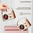 thumbnail image 4 of JGJJUGN Retro Bluetooth Speaker Portable Wireless Stereo Outdoor Sound System, Classical Wireless Audio, U Disk Compatible, AUX, FM Radio, 1200mAh Battery, 360° Sound, Stylish Design, 4 of 8
