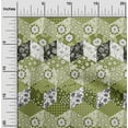 thumbnail image 2 of oneOone Viscose Chiffon Green Fabric Floral Dress Material Fabric Print Fabric By The Yard 42 Inch Wide, 2 of 4