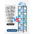 thumbnail image 2 of GARVEE 5 Gallon Water Jug Holder Stand,Double-Row Heavy-Duty 5-Tier Water Bottle Holder Storage Rack,Holds 5 Bottles,Black, 2 of 8