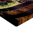 thumbnail image 2 of Ambesonne Wine Fitted Sheet 2 Pcs Set, Scenic Tuscany Vineyard, Twin XL, Green Black Brown, 2 of 3